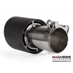 FIAT 500 Custom Carbon Fiber Exhaust Tips by MADNESS (2) - Carbon Fiber -  2.75" ID - Scratch & Dent